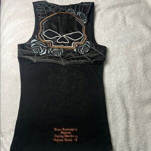 Harley-Davidson Black Skull Tank Top